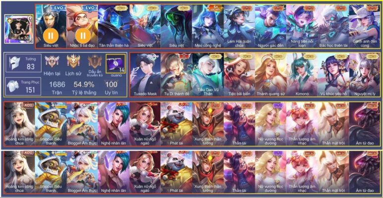 Acc Vip Của SHOPZUYETLD
